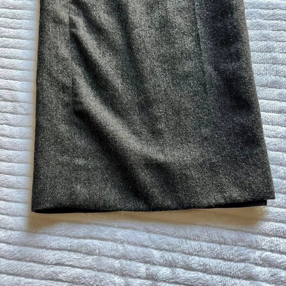 Women’s Size 12 Petite Solid  Gray Wool Lined Dress Slacks - Picture 2 of 9